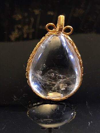 遇”水”則發 水贍白晶手工包框墜