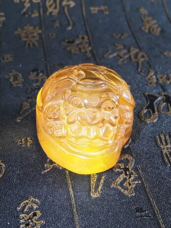 金黃色琥珀龍龜