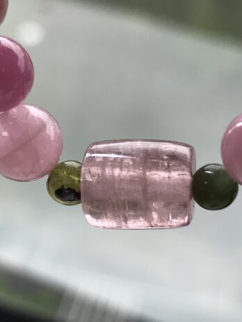 圓桶型糖果碧璽手珠