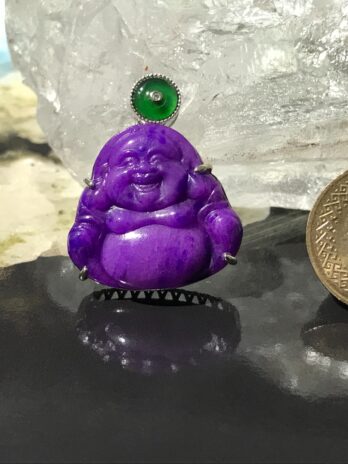皇家紫舒俱來歡喜彌勒佛墜飾