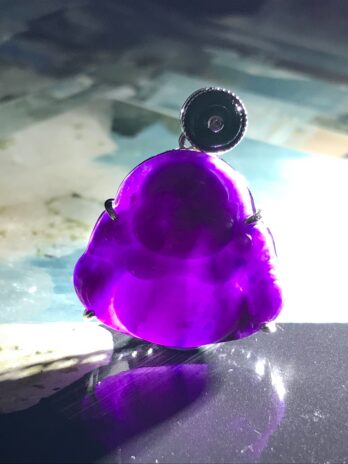 皇家紫舒俱來歡喜彌勒佛墜飾