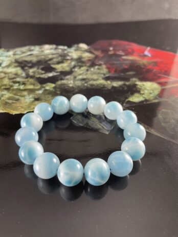 撫慰修護能量的海紋石拉利瑪手珠